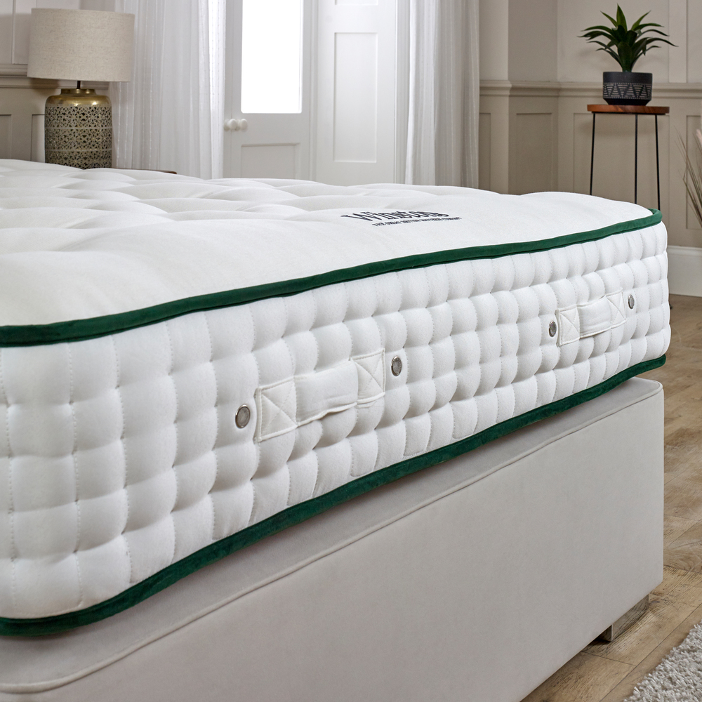 pocket spring mattress corner, handmade mattress, luxury mattress