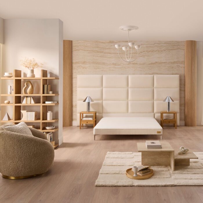 Luxury Forge bed frame, headboard and box spring set from www.winstonsbeds.com