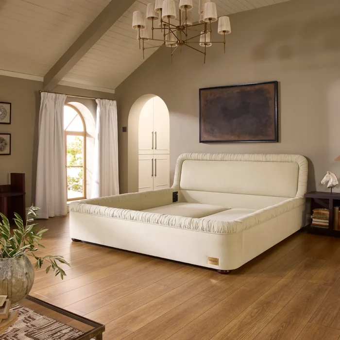 uxury Winstons Beds upholstered Verity bed close up detail