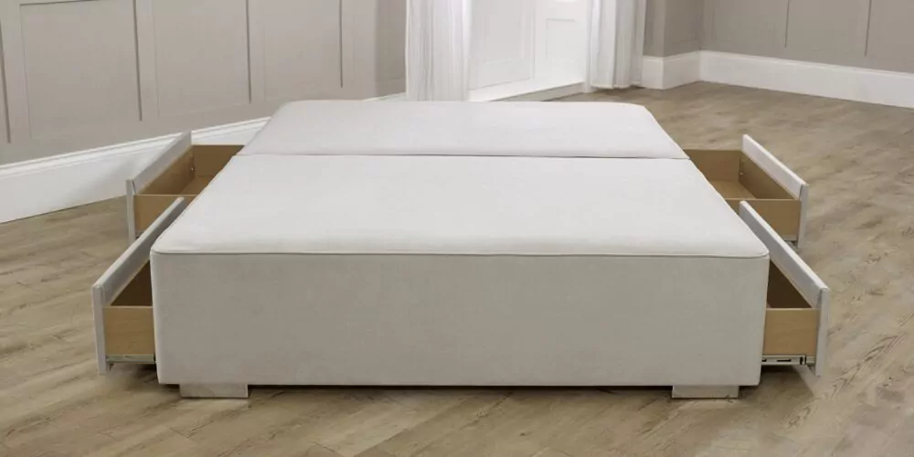 4 draw divan bed base pocket sprung